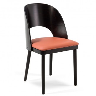Duval Beechwood Mid Century Modern Commercial Hospitality Restaurant Indoor Custom Upholstered Dining Side Chair